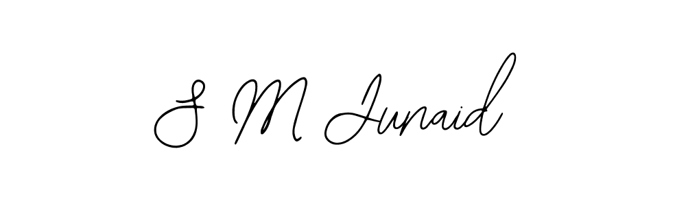 You should practise on your own different ways (Bearetta-2O07w) to write your name (S M Junaid) in signature. don't let someone else do it for you. S M Junaid signature style 12 images and pictures png