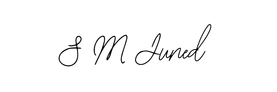 if you are searching for the best signature style for your name S M Juned. so please give up your signature search. here we have designed multiple signature styles  using Bearetta-2O07w. S M Juned signature style 12 images and pictures png