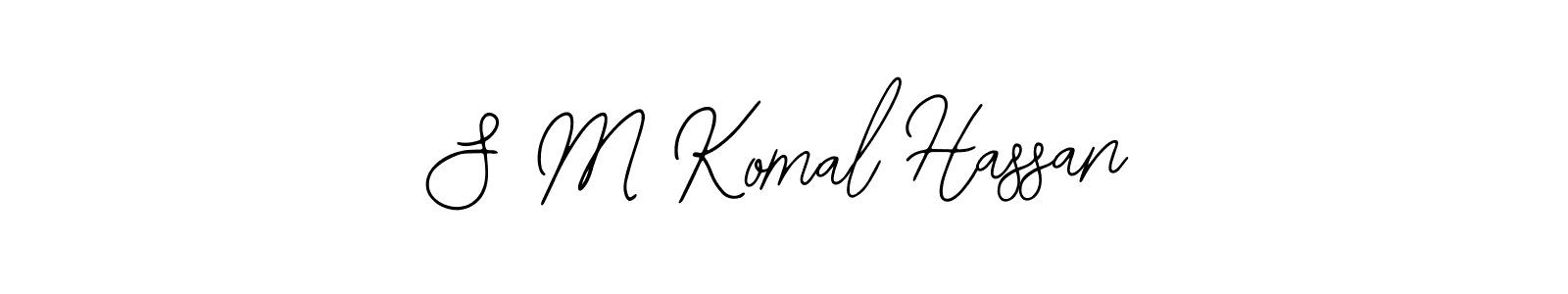 Make a beautiful signature design for name S M Komal Hassan. Use this online signature maker to create a handwritten signature for free. S M Komal Hassan signature style 12 images and pictures png
