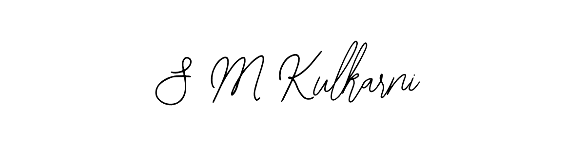 Create a beautiful signature design for name S M Kulkarni. With this signature (Bearetta-2O07w) fonts, you can make a handwritten signature for free. S M Kulkarni signature style 12 images and pictures png