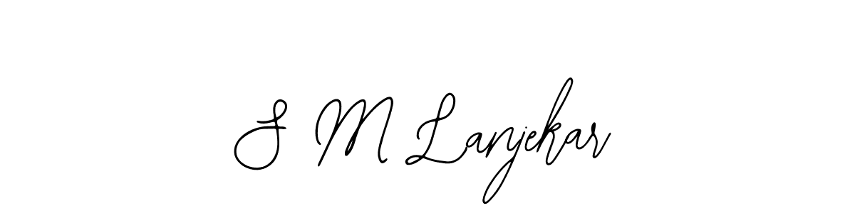 Make a beautiful signature design for name S M Lanjekar. Use this online signature maker to create a handwritten signature for free. S M Lanjekar signature style 12 images and pictures png