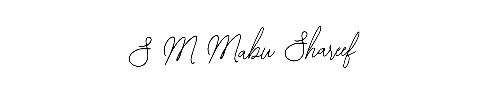 Make a beautiful signature design for name S M Mabu Shareef. Use this online signature maker to create a handwritten signature for free. S M Mabu Shareef signature style 12 images and pictures png