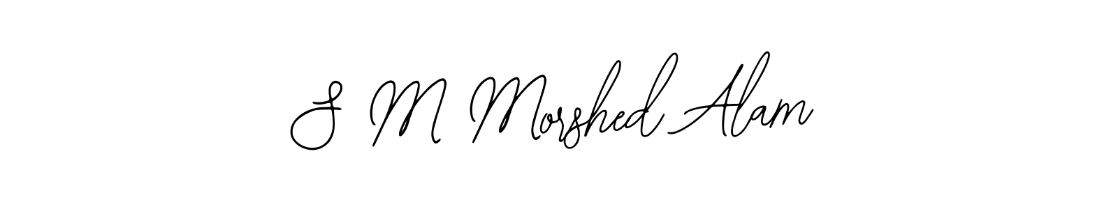 Also You can easily find your signature by using the search form. We will create S M Morshed Alam name handwritten signature images for you free of cost using Bearetta-2O07w sign style. S M Morshed Alam signature style 12 images and pictures png