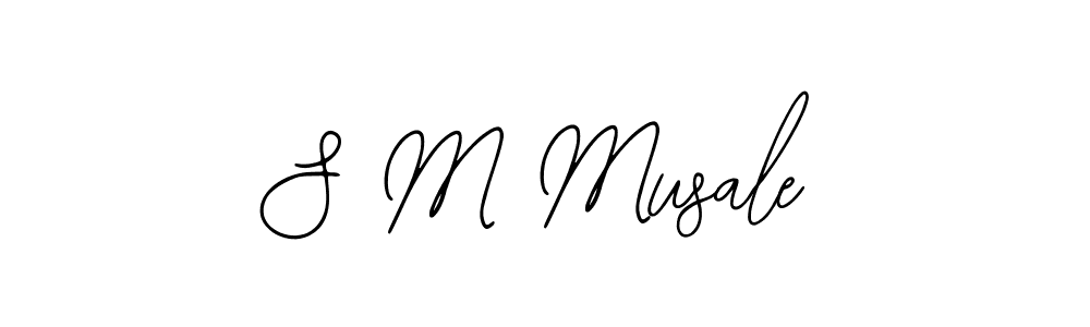 Similarly Bearetta-2O07w is the best handwritten signature design. Signature creator online .You can use it as an online autograph creator for name S M Musale. S M Musale signature style 12 images and pictures png