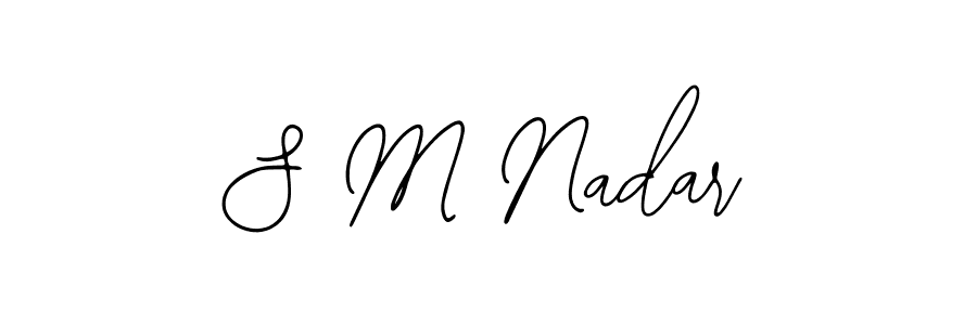 if you are searching for the best signature style for your name S M Nadar. so please give up your signature search. here we have designed multiple signature styles  using Bearetta-2O07w. S M Nadar signature style 12 images and pictures png