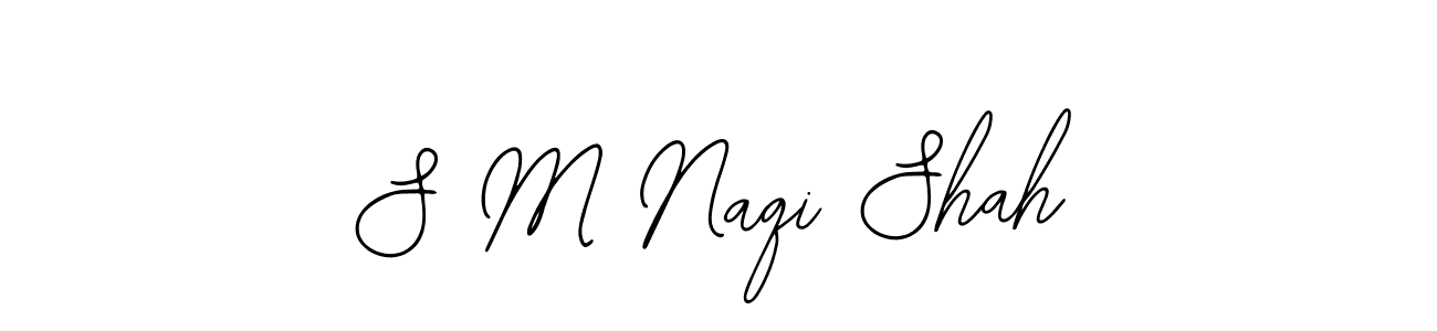 Create a beautiful signature design for name S M Naqi Shah. With this signature (Bearetta-2O07w) fonts, you can make a handwritten signature for free. S M Naqi Shah signature style 12 images and pictures png