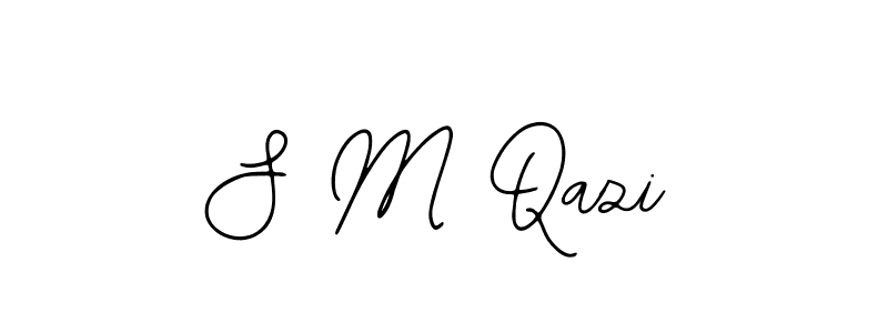 You should practise on your own different ways (Bearetta-2O07w) to write your name (S M Qazi) in signature. don't let someone else do it for you. S M Qazi signature style 12 images and pictures png