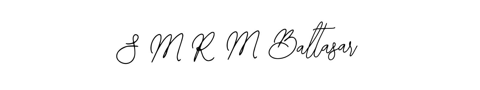 You should practise on your own different ways (Bearetta-2O07w) to write your name (S M R M Baltasar) in signature. don't let someone else do it for you. S M R M Baltasar signature style 12 images and pictures png