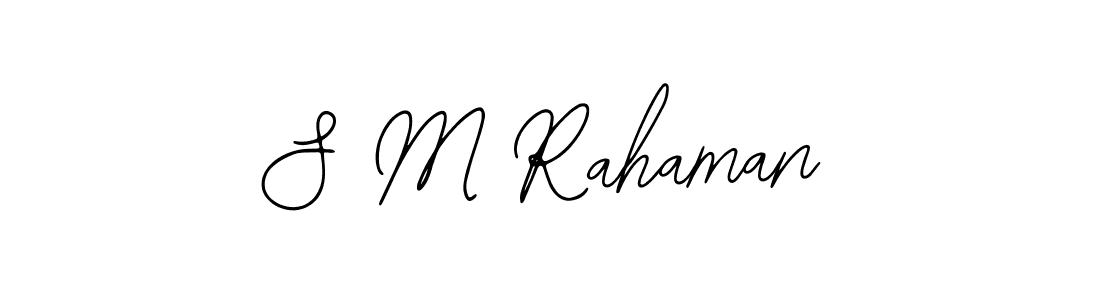 You should practise on your own different ways (Bearetta-2O07w) to write your name (S M Rahaman) in signature. don't let someone else do it for you. S M Rahaman signature style 12 images and pictures png