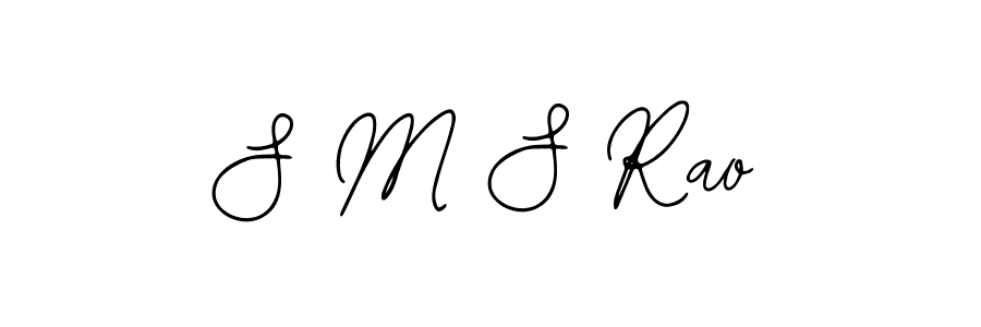 Also You can easily find your signature by using the search form. We will create S M S Rao name handwritten signature images for you free of cost using Bearetta-2O07w sign style. S M S Rao signature style 12 images and pictures png