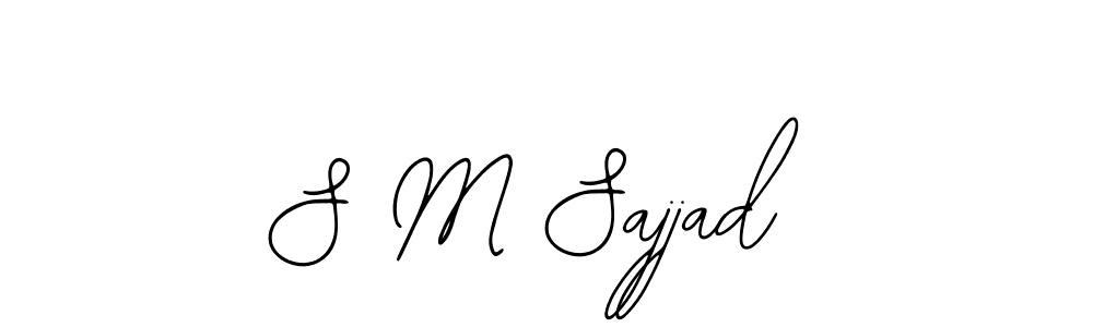 Make a short S M Sajjad signature style. Manage your documents anywhere anytime using Bearetta-2O07w. Create and add eSignatures, submit forms, share and send files easily. S M Sajjad signature style 12 images and pictures png