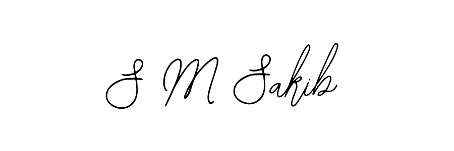 Make a beautiful signature design for name S M Sakib. With this signature (Bearetta-2O07w) style, you can create a handwritten signature for free. S M Sakib signature style 12 images and pictures png