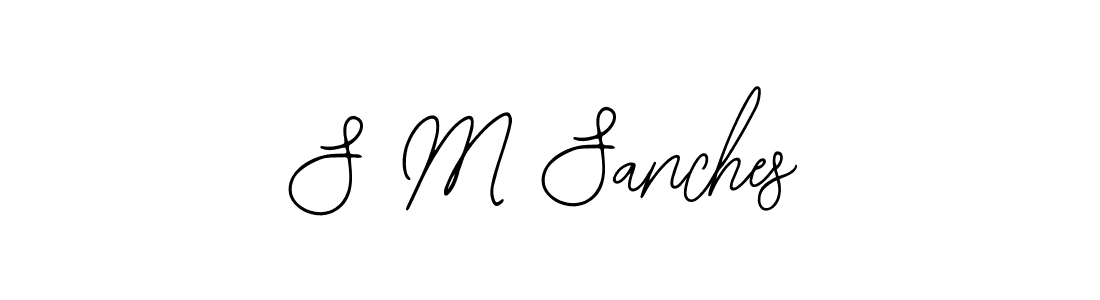 Design your own signature with our free online signature maker. With this signature software, you can create a handwritten (Bearetta-2O07w) signature for name S M Sanches. S M Sanches signature style 12 images and pictures png