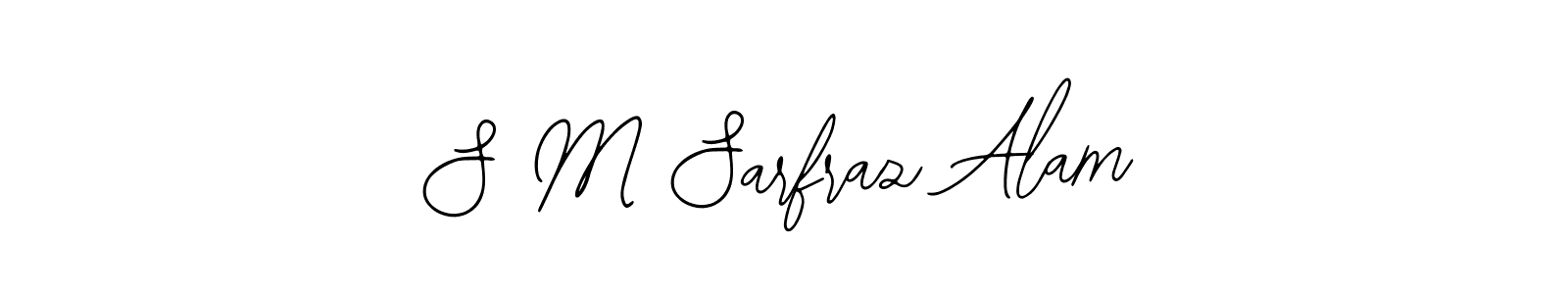 Also You can easily find your signature by using the search form. We will create S M Sarfraz Alam name handwritten signature images for you free of cost using Bearetta-2O07w sign style. S M Sarfraz Alam signature style 12 images and pictures png