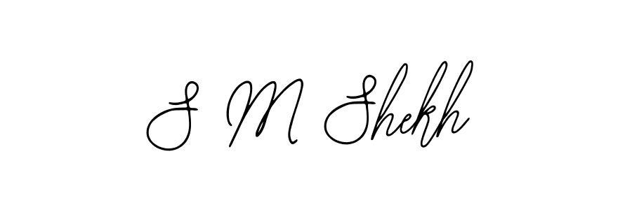 S M Shekh stylish signature style. Best Handwritten Sign (Bearetta-2O07w) for my name. Handwritten Signature Collection Ideas for my name S M Shekh. S M Shekh signature style 12 images and pictures png