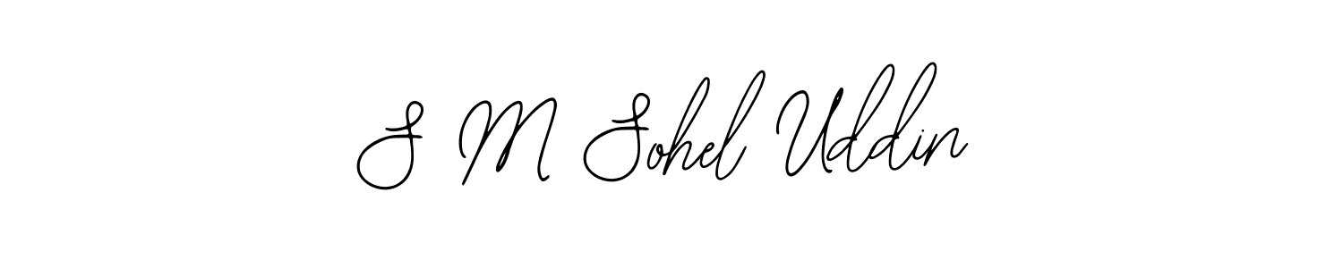 The best way (Bearetta-2O07w) to make a short signature is to pick only two or three words in your name. The name S M Sohel Uddin include a total of six letters. For converting this name. S M Sohel Uddin signature style 12 images and pictures png