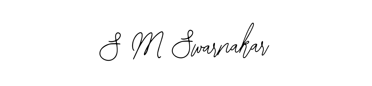 Make a beautiful signature design for name S M Swarnakar. With this signature (Bearetta-2O07w) style, you can create a handwritten signature for free. S M Swarnakar signature style 12 images and pictures png