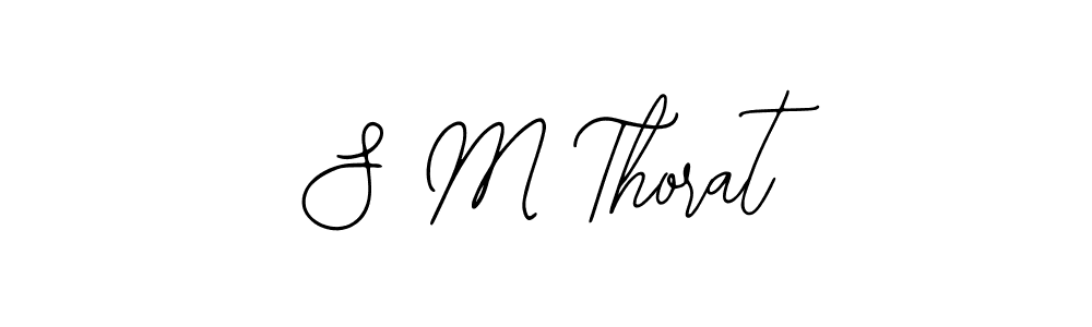 Create a beautiful signature design for name S M Thorat. With this signature (Bearetta-2O07w) fonts, you can make a handwritten signature for free. S M Thorat signature style 12 images and pictures png