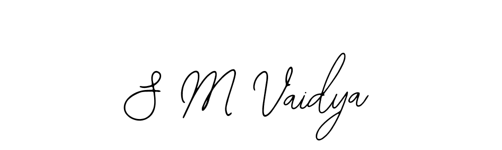 How to make S M Vaidya signature? Bearetta-2O07w is a professional autograph style. Create handwritten signature for S M Vaidya name. S M Vaidya signature style 12 images and pictures png