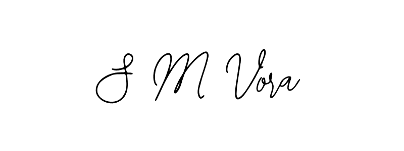 Create a beautiful signature design for name S M Vora. With this signature (Bearetta-2O07w) fonts, you can make a handwritten signature for free. S M Vora signature style 12 images and pictures png