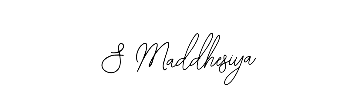 Make a short S Maddhesiya signature style. Manage your documents anywhere anytime using Bearetta-2O07w. Create and add eSignatures, submit forms, share and send files easily. S Maddhesiya signature style 12 images and pictures png