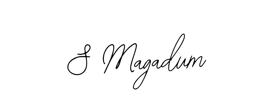 How to make S Magadum name signature. Use Bearetta-2O07w style for creating short signs online. This is the latest handwritten sign. S Magadum signature style 12 images and pictures png