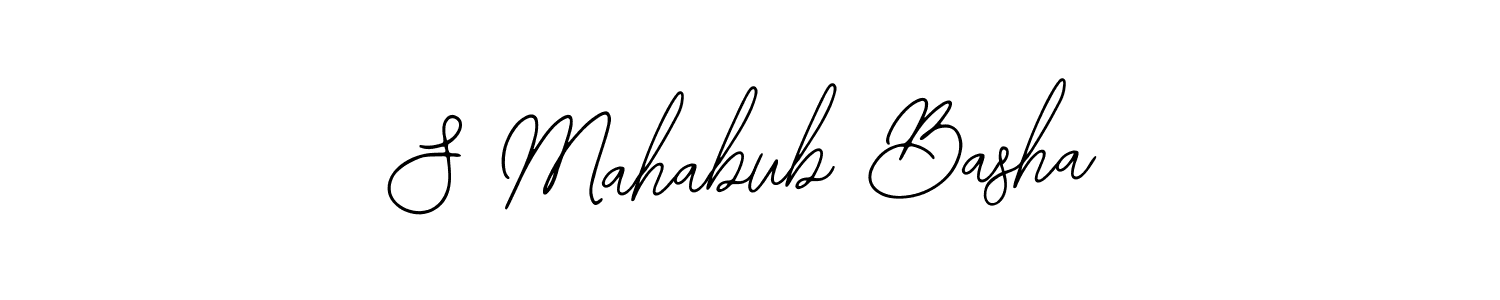 Bearetta-2O07w is a professional signature style that is perfect for those who want to add a touch of class to their signature. It is also a great choice for those who want to make their signature more unique. Get S Mahabub Basha name to fancy signature for free. S Mahabub Basha signature style 12 images and pictures png