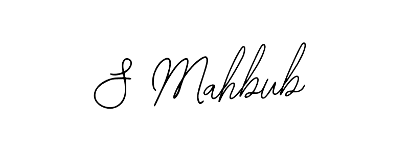 Use a signature maker to create a handwritten signature online. With this signature software, you can design (Bearetta-2O07w) your own signature for name S Mahbub. S Mahbub signature style 12 images and pictures png