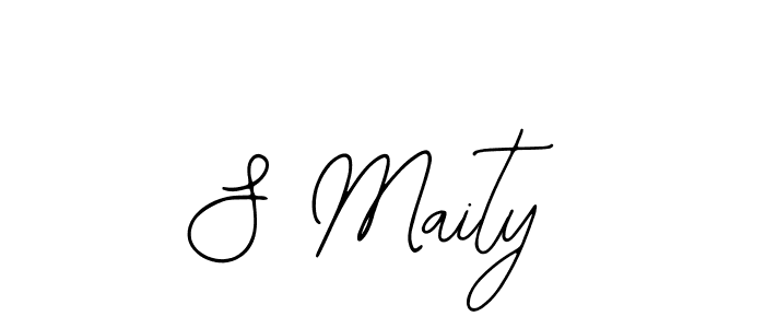 You should practise on your own different ways (Bearetta-2O07w) to write your name (S Maity) in signature. don't let someone else do it for you. S Maity signature style 12 images and pictures png