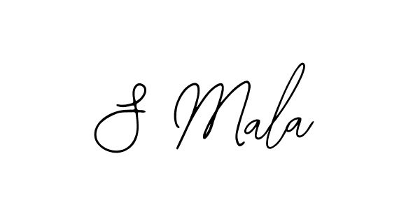 Use a signature maker to create a handwritten signature online. With this signature software, you can design (Bearetta-2O07w) your own signature for name S Mala. S Mala signature style 12 images and pictures png