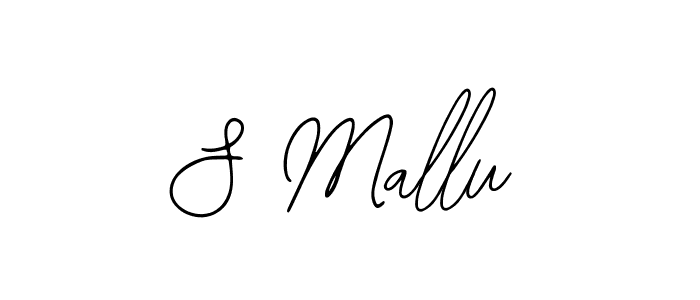 Design your own signature with our free online signature maker. With this signature software, you can create a handwritten (Bearetta-2O07w) signature for name S Mallu. S Mallu signature style 12 images and pictures png