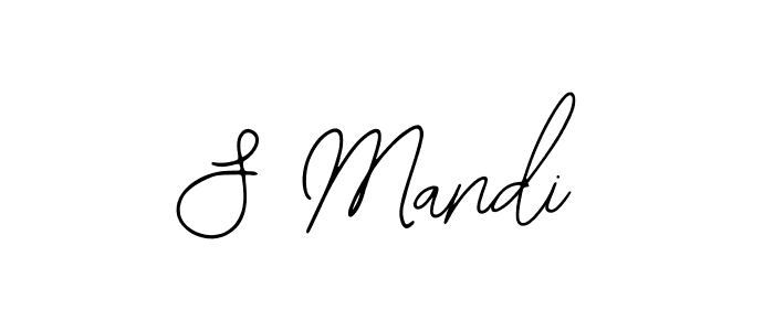 You should practise on your own different ways (Bearetta-2O07w) to write your name (S Mandi) in signature. don't let someone else do it for you. S Mandi signature style 12 images and pictures png