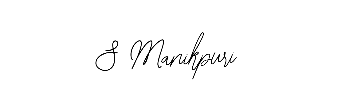 if you are searching for the best signature style for your name S Manikpuri. so please give up your signature search. here we have designed multiple signature styles  using Bearetta-2O07w. S Manikpuri signature style 12 images and pictures png