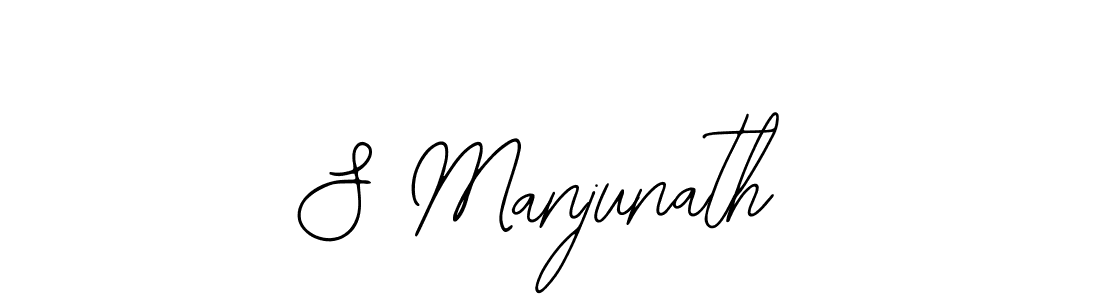 Make a beautiful signature design for name S Manjunath. Use this online signature maker to create a handwritten signature for free. S Manjunath signature style 12 images and pictures png