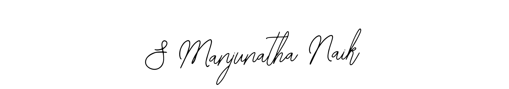 Create a beautiful signature design for name S Manjunatha Naik. With this signature (Bearetta-2O07w) fonts, you can make a handwritten signature for free. S Manjunatha Naik signature style 12 images and pictures png