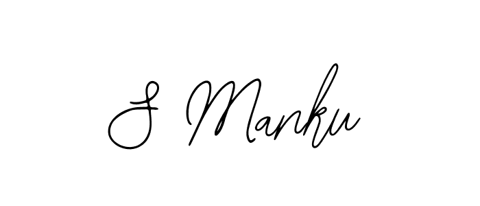 Create a beautiful signature design for name S Manku. With this signature (Bearetta-2O07w) fonts, you can make a handwritten signature for free. S Manku signature style 12 images and pictures png