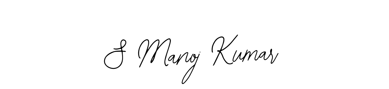 This is the best signature style for the S Manoj Kumar name. Also you like these signature font (Bearetta-2O07w). Mix name signature. S Manoj Kumar signature style 12 images and pictures png