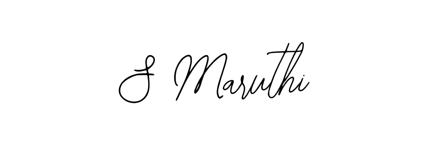 Use a signature maker to create a handwritten signature online. With this signature software, you can design (Bearetta-2O07w) your own signature for name S Maruthi. S Maruthi signature style 12 images and pictures png