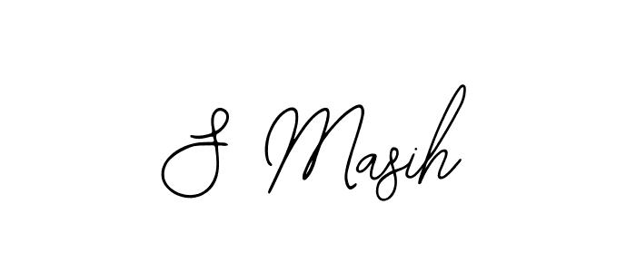 if you are searching for the best signature style for your name S Masih. so please give up your signature search. here we have designed multiple signature styles  using Bearetta-2O07w. S Masih signature style 12 images and pictures png