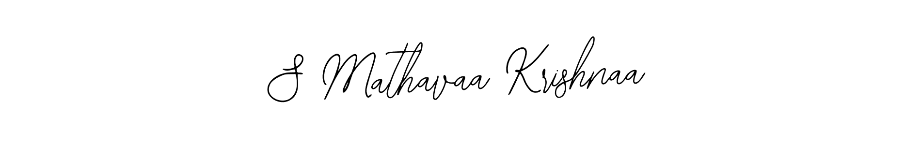 You should practise on your own different ways (Bearetta-2O07w) to write your name (S Mathavaa Krishnaa) in signature. don't let someone else do it for you. S Mathavaa Krishnaa signature style 12 images and pictures png