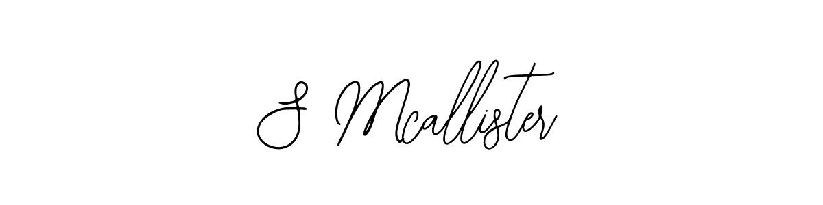You should practise on your own different ways (Bearetta-2O07w) to write your name (S Mcallister) in signature. don't let someone else do it for you. S Mcallister signature style 12 images and pictures png