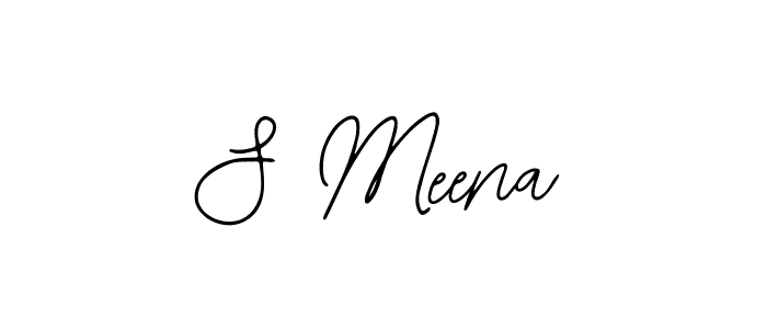The best way (Bearetta-2O07w) to make a short signature is to pick only two or three words in your name. The name S Meena include a total of six letters. For converting this name. S Meena signature style 12 images and pictures png