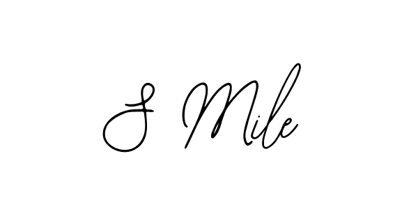 Also You can easily find your signature by using the search form. We will create S Mile name handwritten signature images for you free of cost using Bearetta-2O07w sign style. S Mile signature style 12 images and pictures png