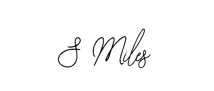 if you are searching for the best signature style for your name S Miles. so please give up your signature search. here we have designed multiple signature styles  using Bearetta-2O07w. S Miles signature style 12 images and pictures png