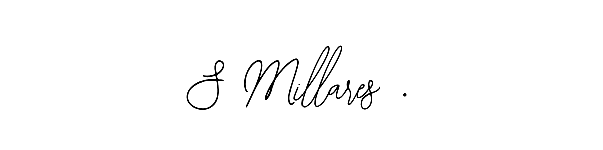 You should practise on your own different ways (Bearetta-2O07w) to write your name (S Millares .) in signature. don't let someone else do it for you. S Millares . signature style 12 images and pictures png
