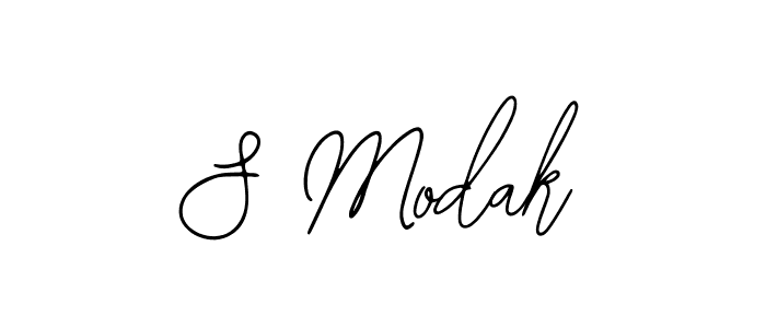 How to make S Modak name signature. Use Bearetta-2O07w style for creating short signs online. This is the latest handwritten sign. S Modak signature style 12 images and pictures png