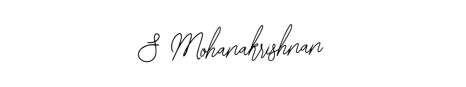 Create a beautiful signature design for name S Mohanakrishnan. With this signature (Bearetta-2O07w) fonts, you can make a handwritten signature for free. S Mohanakrishnan signature style 12 images and pictures png