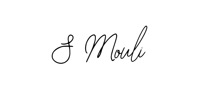 The best way (Bearetta-2O07w) to make a short signature is to pick only two or three words in your name. The name S Mouli include a total of six letters. For converting this name. S Mouli signature style 12 images and pictures png