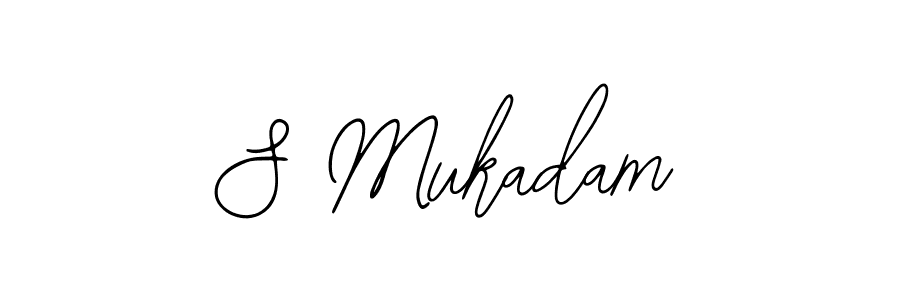 Similarly Bearetta-2O07w is the best handwritten signature design. Signature creator online .You can use it as an online autograph creator for name S Mukadam. S Mukadam signature style 12 images and pictures png