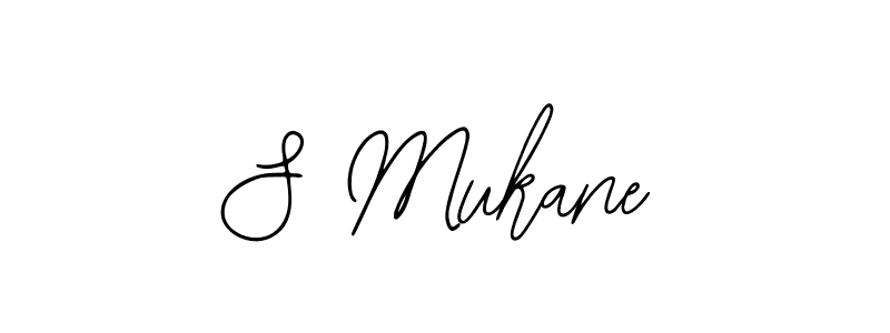 How to make S Mukane name signature. Use Bearetta-2O07w style for creating short signs online. This is the latest handwritten sign. S Mukane signature style 12 images and pictures png